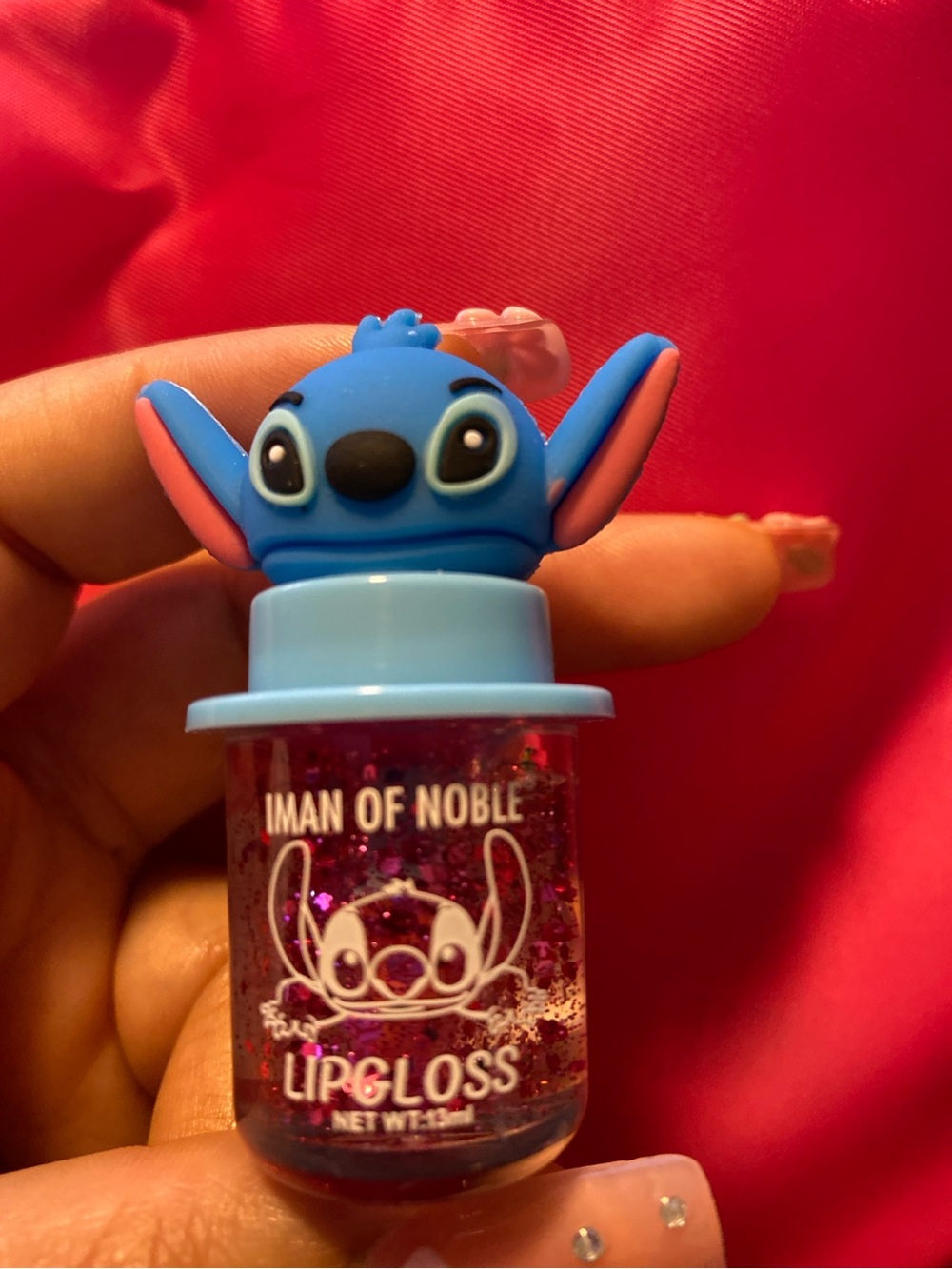 Lip Gloss - Blue & Pink Glitter